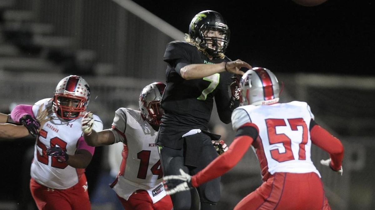 Florida A&M quarterback Ryan Stanley starred at Flanagan in Pembroke Pines while in high school.
