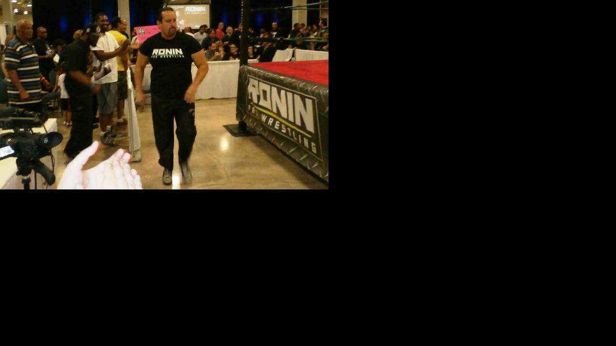 
Former ECW original Tommy Dreamer at at Ronin Pro Wrestling show. Ronin will host a show at the War Memorial Auditorium on Saturday, Dec. 6 in Fort Lauderdale.
