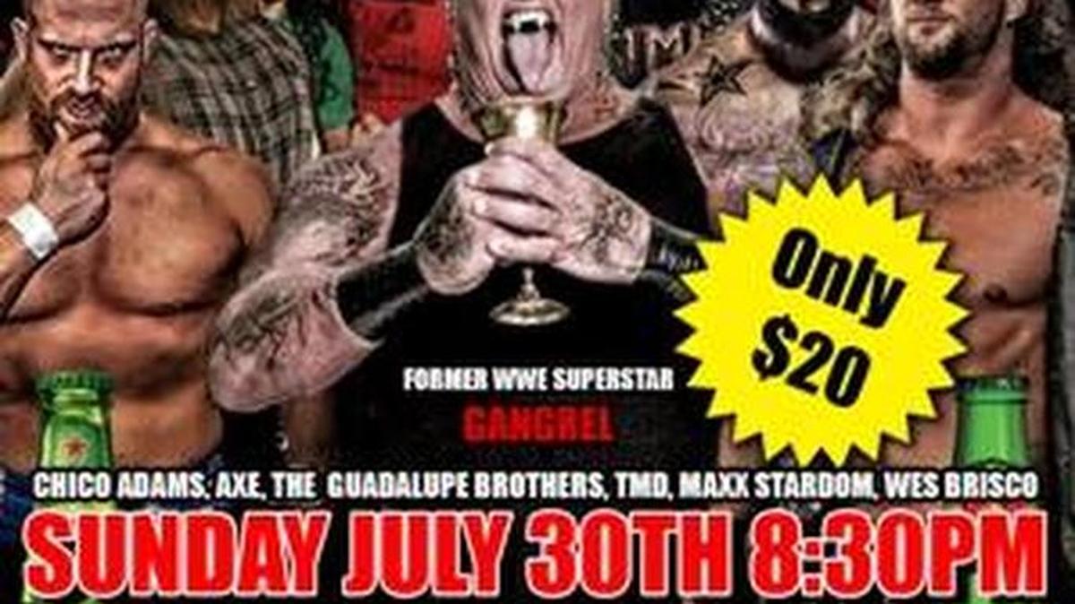 Pro wrestling at 8:30 p.m. Sunday, July 30 at The Knockout Room in Fort Lauderdale/Sunrise. Discounted tickets available on its Facebook page and at Florida Supercon.