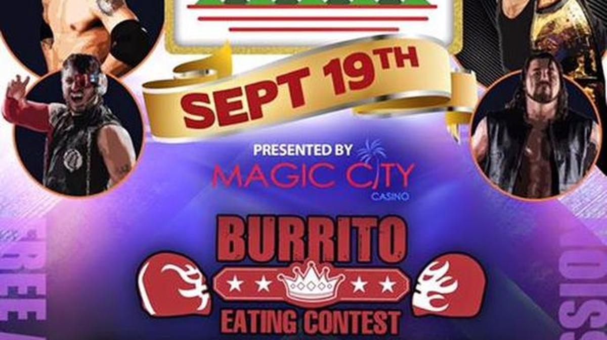 
Burger Beast and Independent Championship Wrestling Inc. present El Main Evento lucha libre style wrestling on Saturday, Sept. 19 at Magic City Casino, 450 NW 37 Ave., Miami. Food truck and live wrestling.
