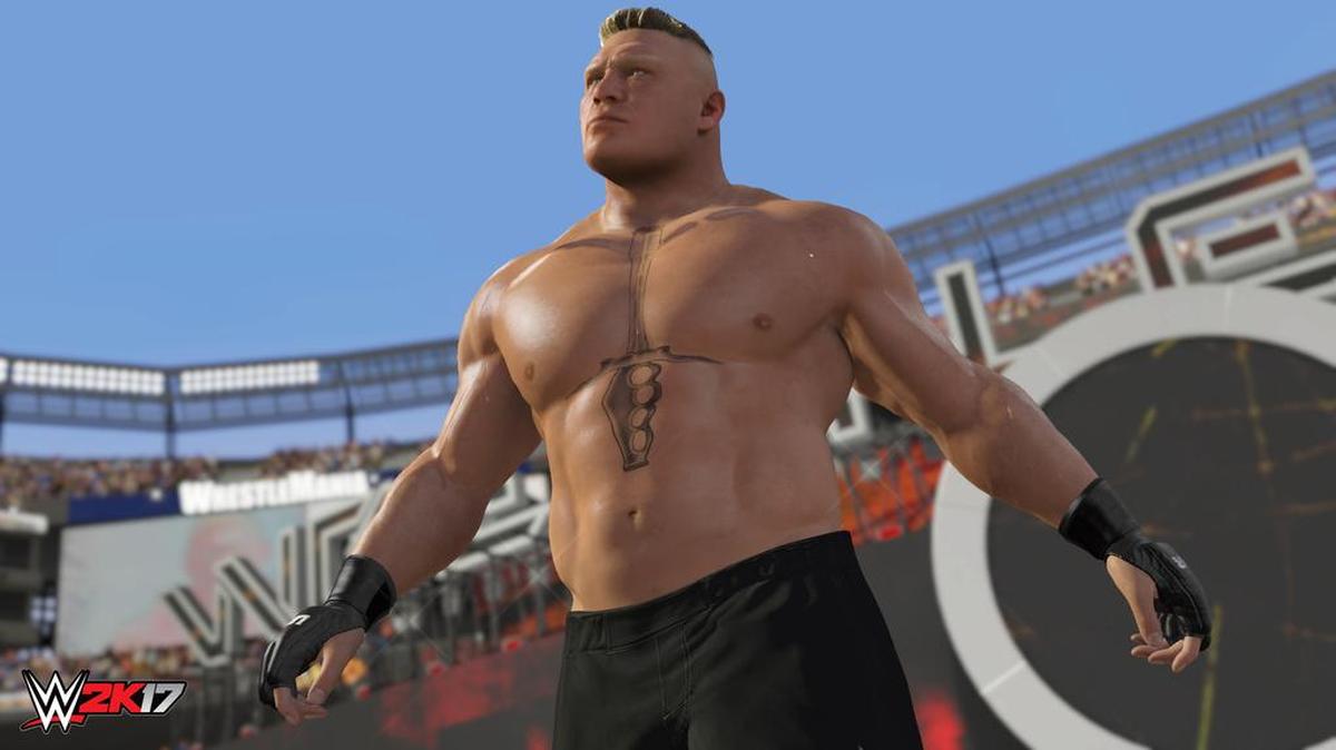Brock Lesnar in WWE 2K17 - Suplex City Census.