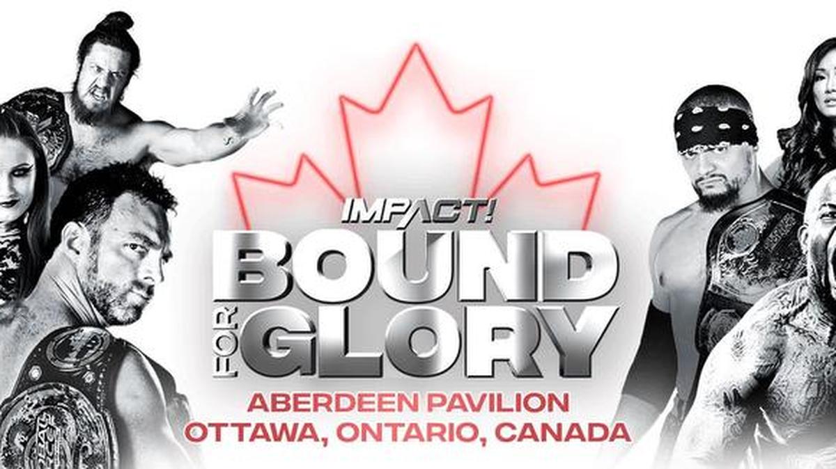 The Bound for Glory pay-per-view is Sunday, Nov. 5 at the historic Aberdeen Pavilion in Ottawa, Ontario, Canada. Impact TV tapings will also occur there from Nov. 6-10. They are part of Impact Wrestling under the Anthem Sports & Entertainment banner.