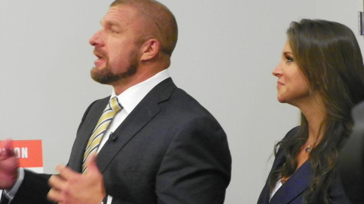
WWE Executive Vice President (Talent/Live Events/Creative) Paul Triple H Levesque and WWE Chief Brand Officer Stephanie McMahon are proud of the state-of-the-art WWE Performance Center and WWE NXT.
