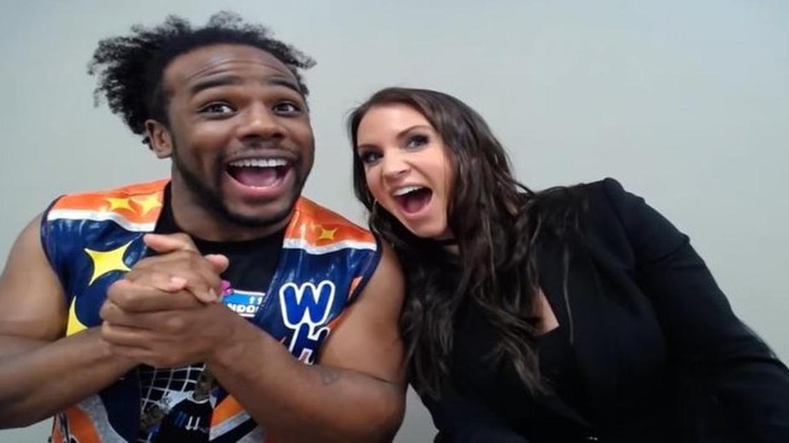 The Queen Stephanie McMahon, aka Blaze, was the surprise guest on UpUpDownDown, following the big million mark announcement. UpUpDownDown is the awesome YouTube video gaming channel created and hosted by WWE Superstar Xavier Woods (Gamer Austin Creed).