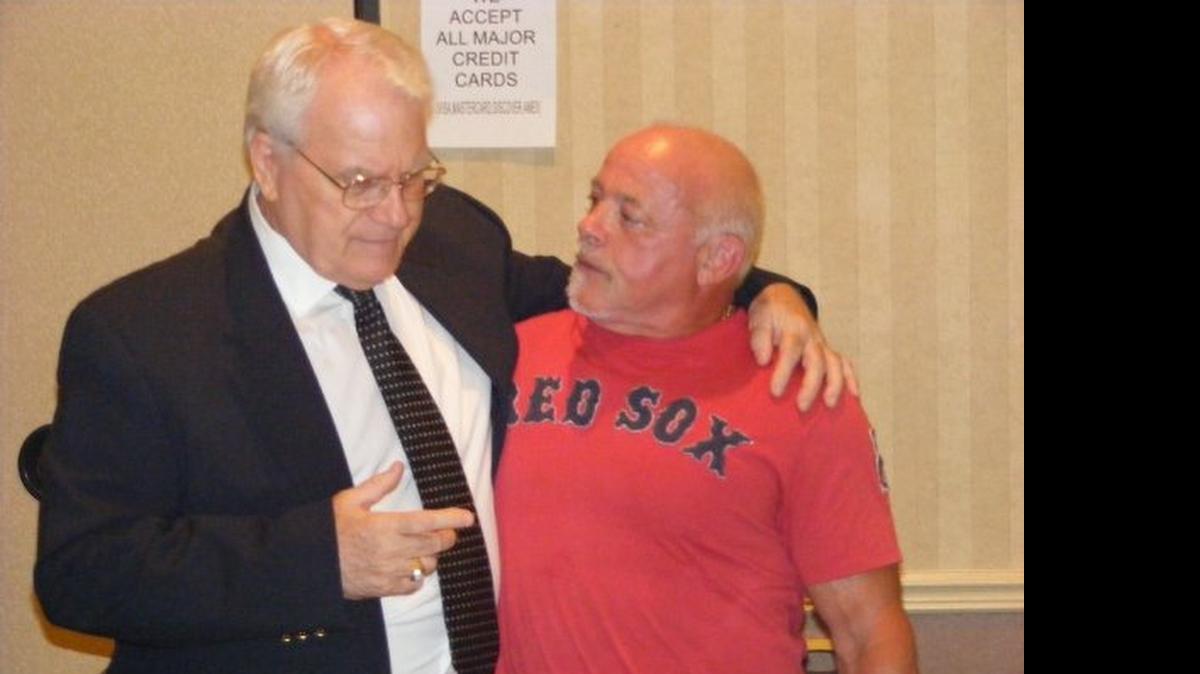 
Championship Wrestling from Florida legends J.J. Dillon (left) and Kevin Sullivan will reunite Thursday, June 11 at the Tampa Jewish Community Center & Federation during a fan fest fundraiser for the Championship Wrestling from Florida Wall of Fame at the Fort Homer Hesterly Armory.
