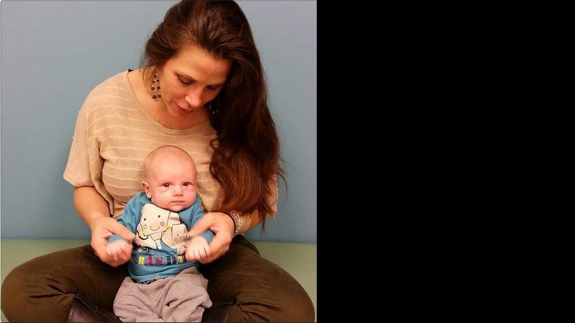 
Donovan Patrick Aldis was born Sept. 25, 2014. He is the son of wrestling champions Mickie James (pictured) and Magnus.
