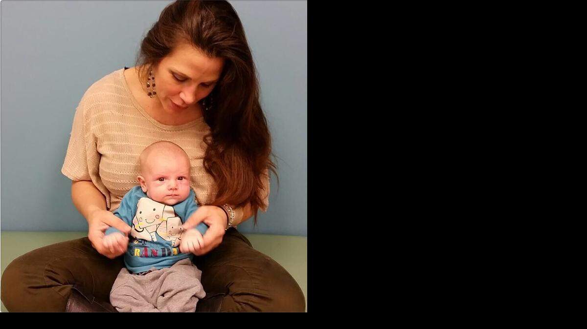 
Donovan Patrick Aldis was born Sept. 25, 2014. He is the son of wrestling champions Mickie James (pictured) and Magnus.
