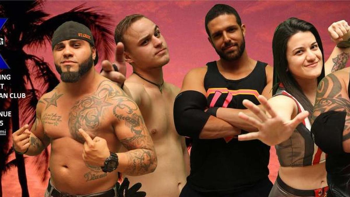 X Wrestling with Insane Drax, Stefan Guadalupe, Lockjaw, La Rosa Negra, Angel Rose, Maxx Stardom, Su Yung and more is Saturday, March 26 at the Polish American Club in Miami.