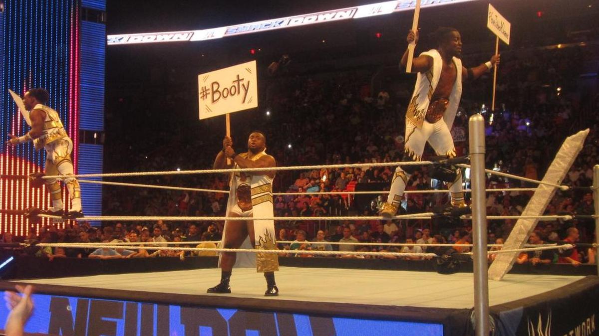 The always entertaining New Day (Xavier Woods, Big E, Kofi Kingston) and WWE SmackDown will go live on Tuesdays in mid-July on the USA Network. Before that occurs, New Day and WWE SmackDown will return to the AmericanAirlines Arena for a USA Network TV taping on Tuesday, June 28 in Miami.