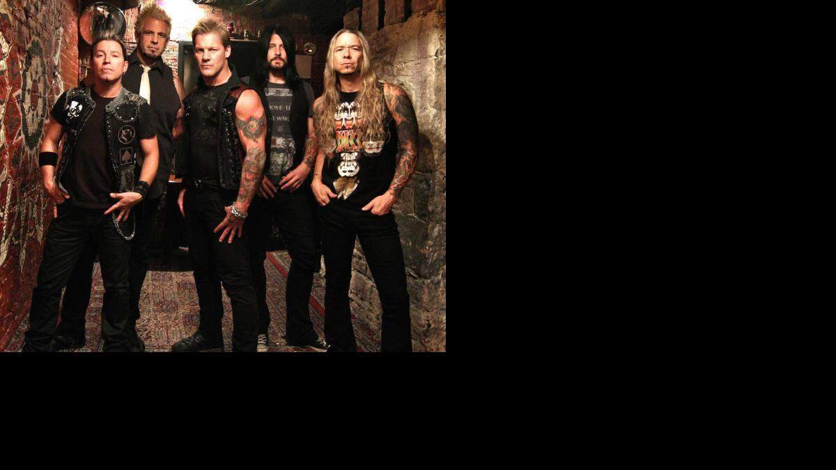 
Rock metal band Fozzy with WWE superstar Chris Jericho (middle) will be at the Culture Room on Wednesday, Dec. 10 in Fort Lauderdale. The band also features Frank Fontsere, Billy Grey, Jeff Rouse and Rich Ward.
