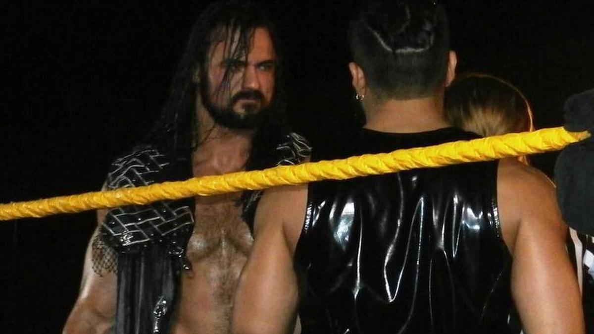 NXT Champ Drew McIntyre defends the title against Andrade “Cien” Almas at NXT TakeOver: WarGames on Saturday, Nov. 18 live on WWE Network during WWE Survivor Series Weekend from the Toyota Center in Houston.