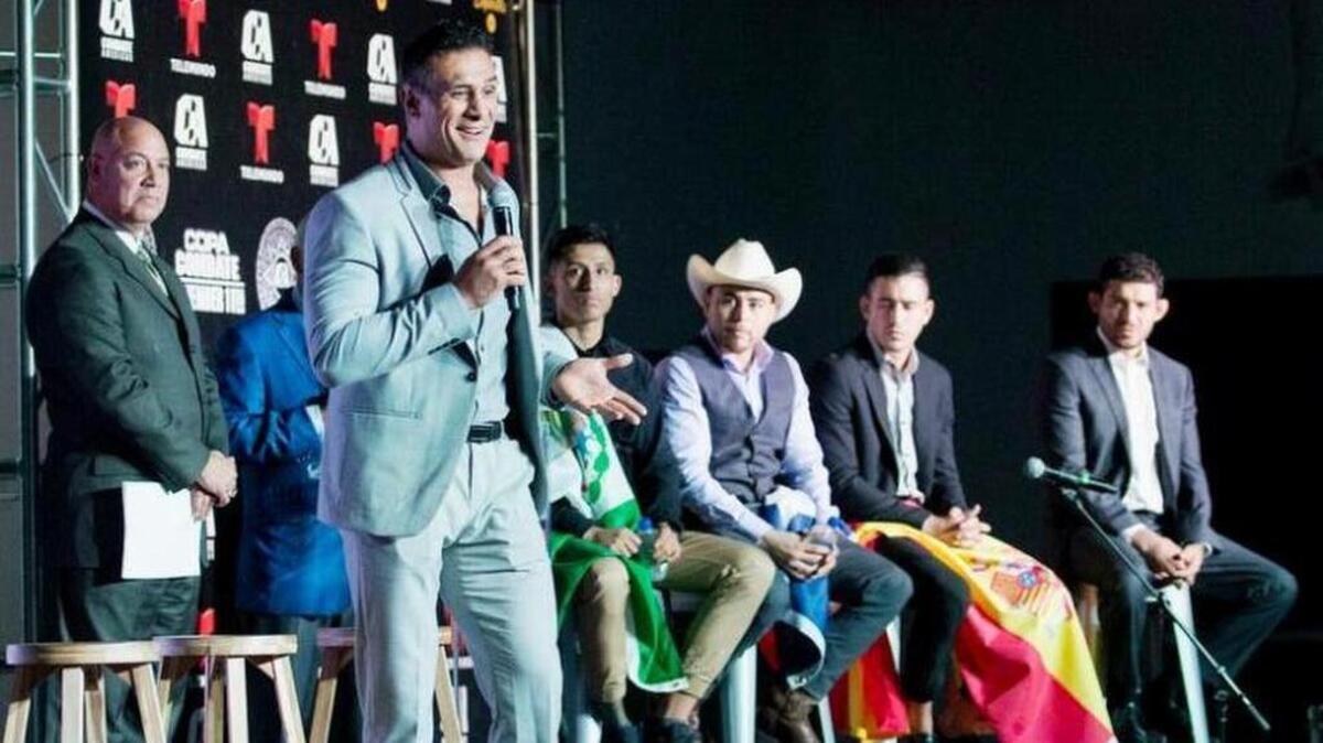 WWE alum Alberto Del Rio, who is also Impact Wrestling’s Alberto El Patron, spoke during a press conference in Miami to announce the first Telemundo broadcast of a live mixed martial arts event. COPA COMBATE, presented by Combate Americas and Telemundo Deportes, is a one-night, eight-man tournament on Nov. 11. Alberto is part of Combate Americas.
