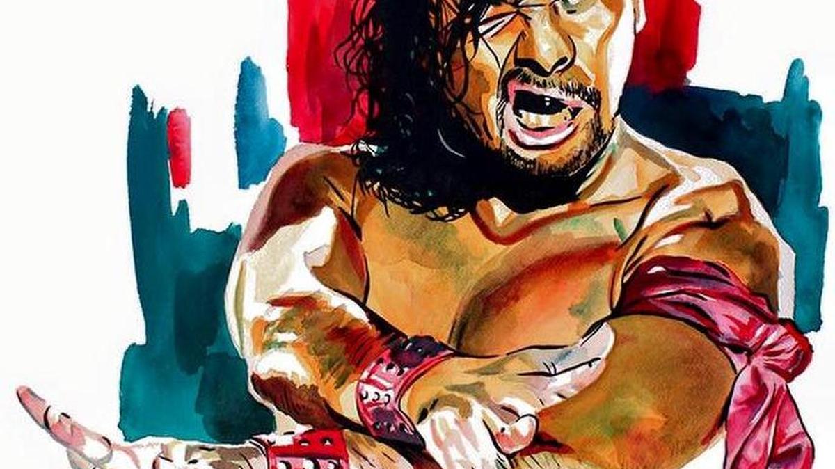 A Rob Schamberger painting features new NXT superstar Shinsuke Nakamura.