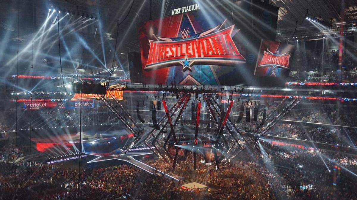 WWE WrestleMania 32 last year at AT&T Stadium in Arlington/Dallas.
