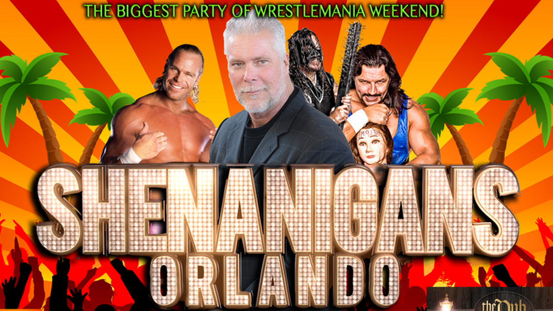 Kevin Nash hosts the PWR Shenanigans Party on Saturday, April 1 at The Pub at Pointe Orlando, 9101 International Dr.