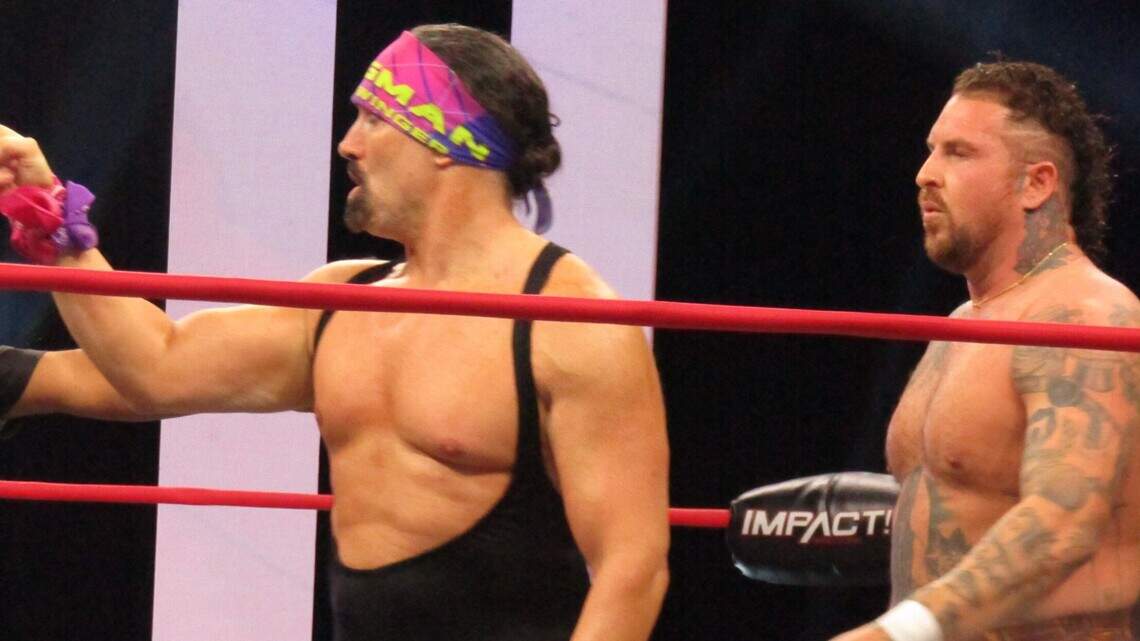 Old school meet new school as Johnny Swinger brings his 80s vibe to Impact Wrestling in Canada