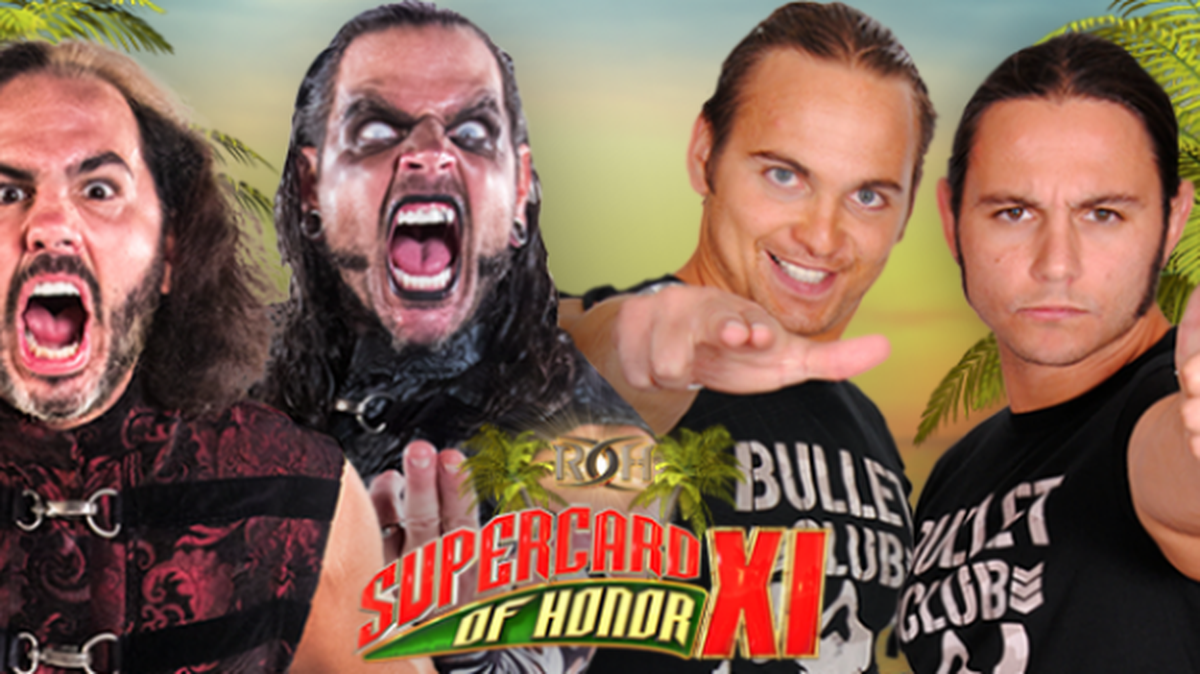 Ring of Honor presents Supercard of Honor XI at the Lakeland Center with ROH Tag Champs The Hardys vs. The Young Bucks in a Ladder Match and more.