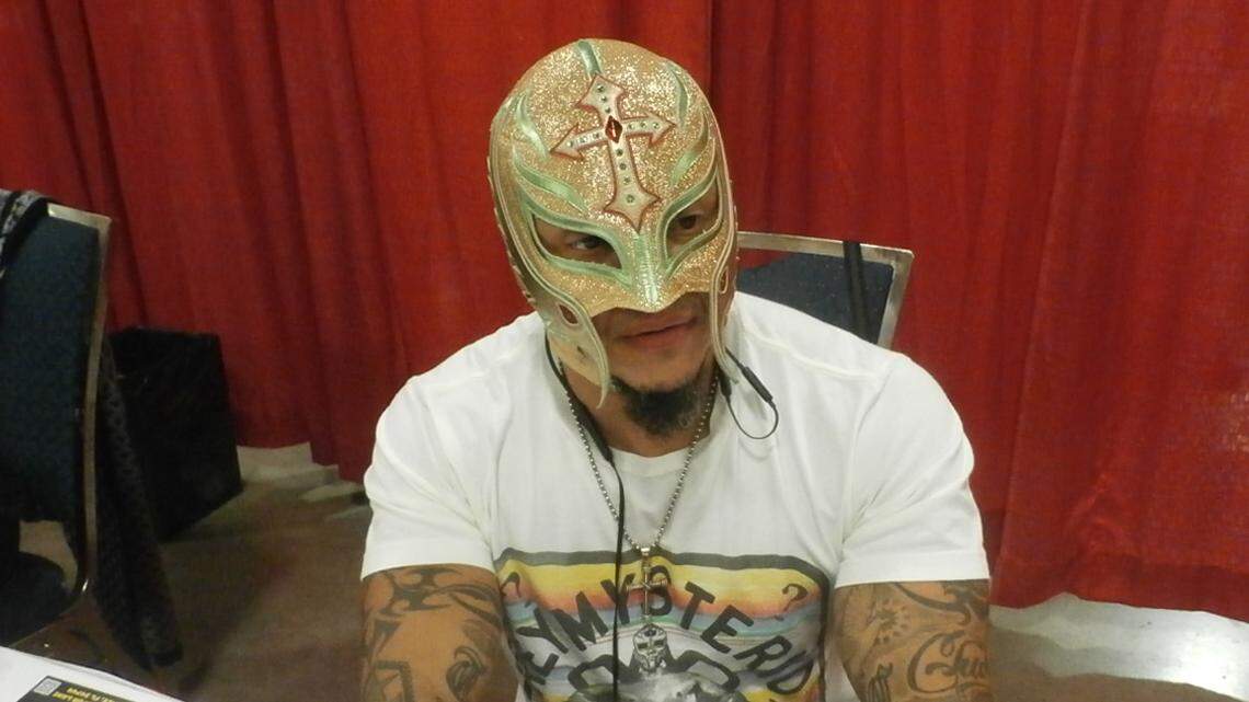 WWE alum Rey Mysterio was at Florida Supercon, meeting fans, posing for photos, signing autographs and talking to them last month at the Broward County Convention Center in Fort Lauderdale.