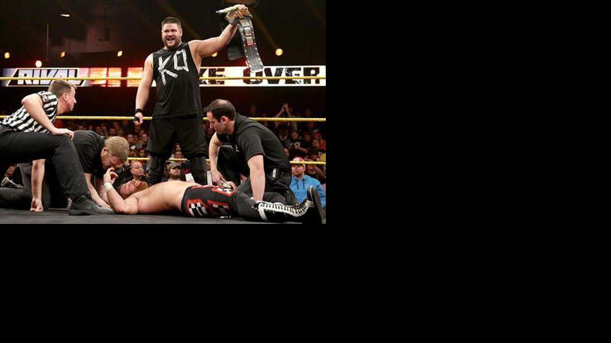
Kevin Owens defeated Sami Zayn to become the NXT champion in February during “NXT TakeOver: Rival” live on WWE Network from Full Sail Live at Full Sail University in Winter Park, near Orlando. 

