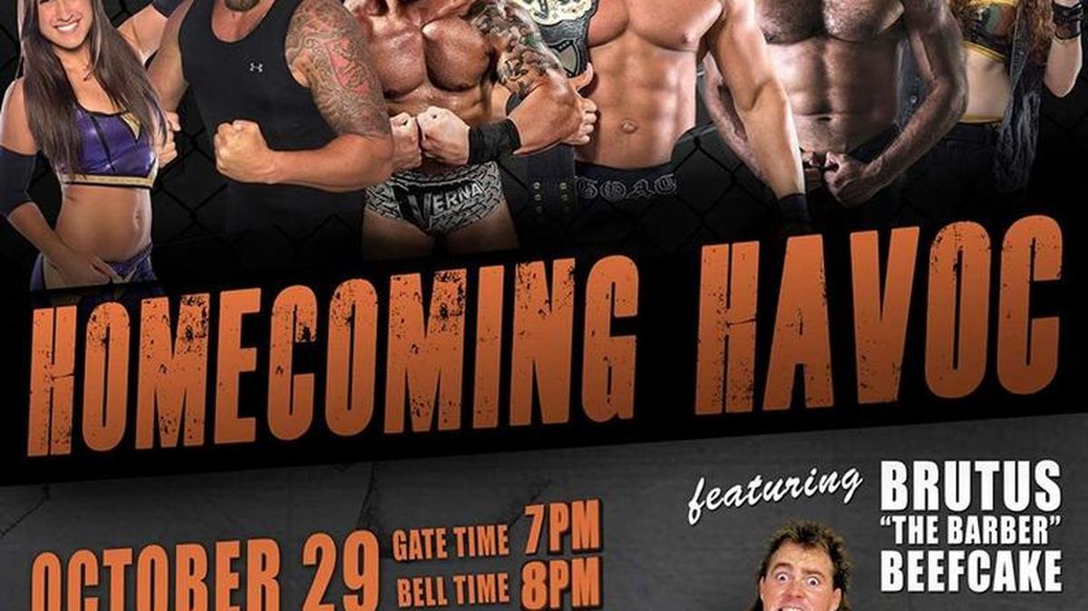 Coastal Championship Wrestling presents Homecoming Havoc at 8 p.m. Saturday, Oct. 29 at Coral Springs High School, 7901 W. Sample Rd., in (South Florida) North Broward County.
