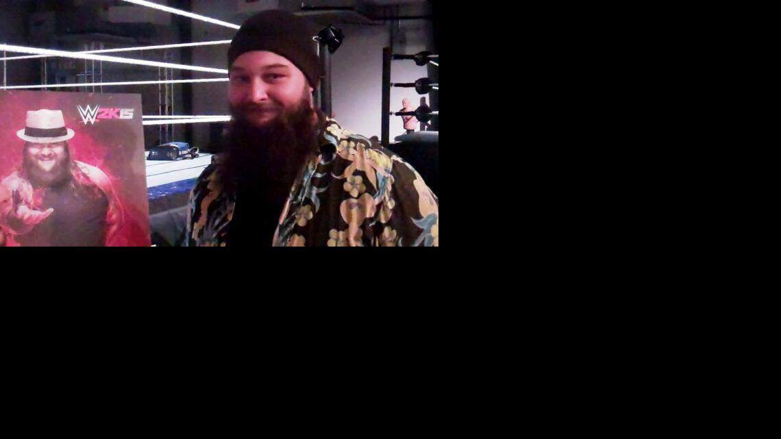 
WWE superstar Bray Wyatt at the “WWE 2K15” video game event at the state-of-the-art WWE Performance Center in Orlando. Wyatt, an NXT alum, is one of the top rising superstars in WWE.
