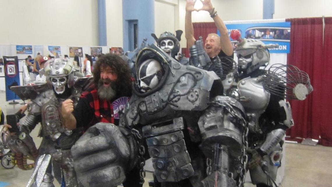 WWE Hall of Famer Mick Foley and soon-to-be WWE Hall of Famer Diamond Dallas Page having fun at Florida Supercon in July at the Broward County Convention Center in Fort Lauderdale.