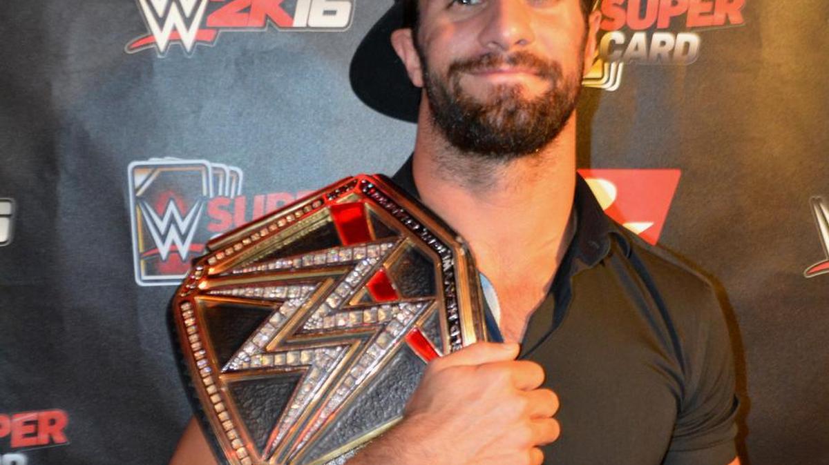 
WWE World champ and U.S. champ Seth Rollins is featured in the ‘WWE 2K16’ video game, available Oct. 27 domestically and Oct. 30 internationally.
