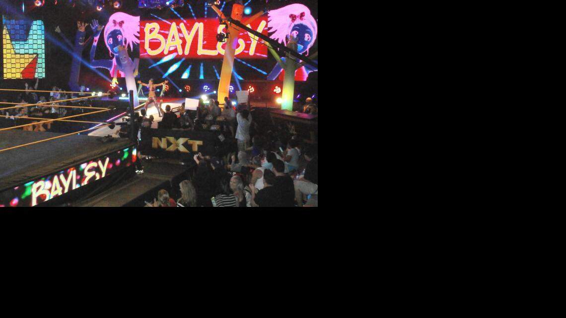 
NXT diva Bayley will be at the NXT show on Friday, Feb. 13 at the Havert L. Fenn Center in Fort Pierce. A talented wrestler and a nice person, she is also captaining a group of NXT divas and superstars for the Polar Plunge, a fundraiser in Orlando benefiting Special Olympics Florida.
