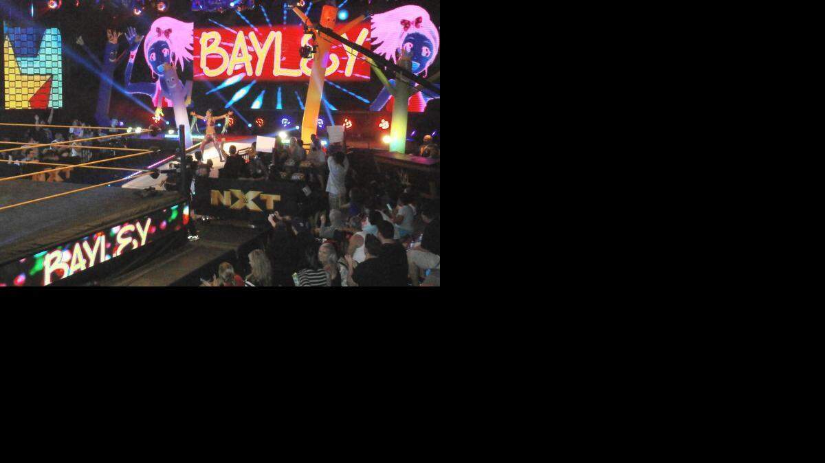 
NXT diva Bayley will be at the NXT show on Friday, Feb. 13 at the Havert L. Fenn Center in Fort Pierce. A talented wrestler and a nice person, she is also captaining a group of NXT divas and superstars for the Polar Plunge, a fundraiser in Orlando benefiting Special Olympics Florida.
