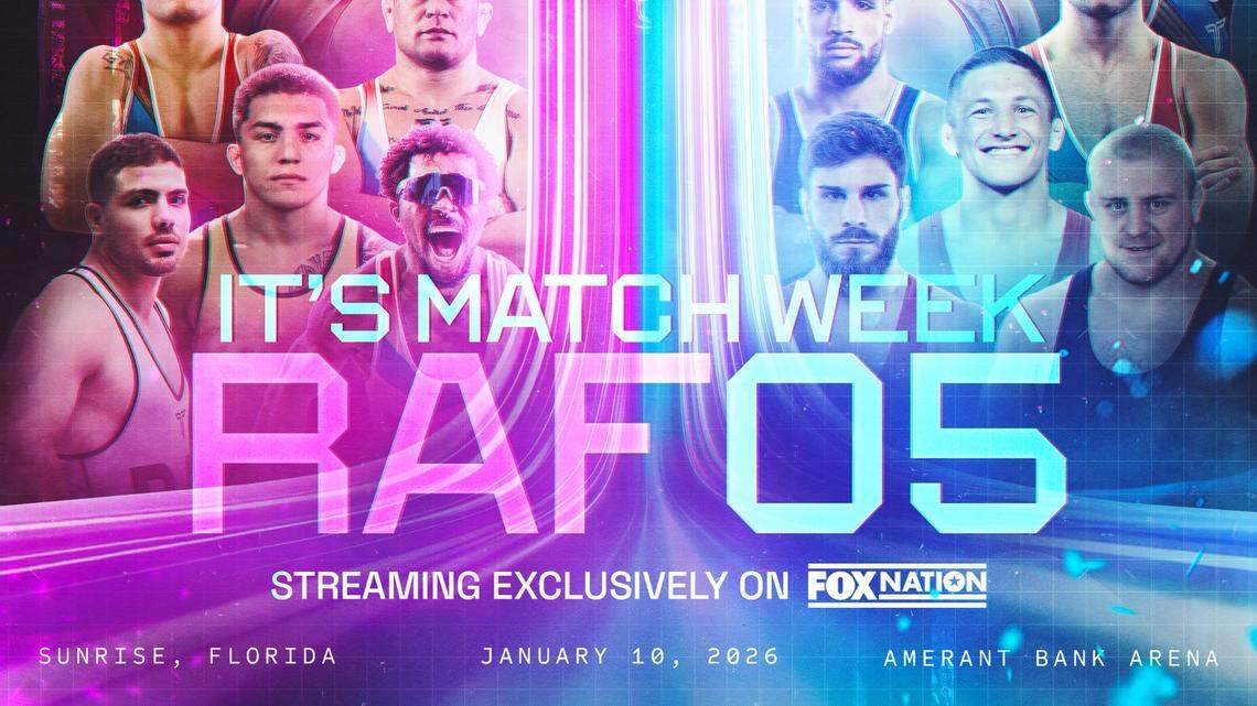 Real pro wrestling show in South Florida with Kurt Angle, Colby Covington, Steve Mocco (and sons)