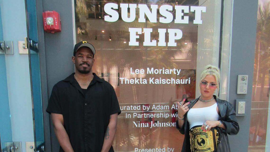 Exclusive Video: AEW’s Thekla, ROH’s Lee Moriarty discuss, show their artwork in Miami