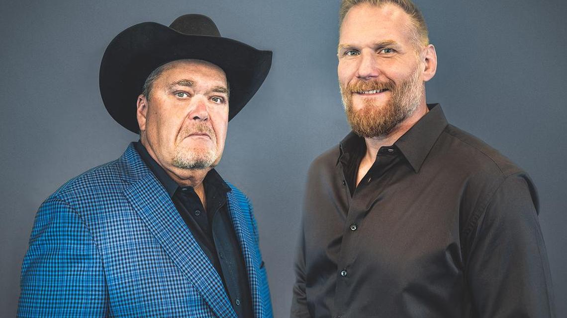 WWE Hall of Famer Jim Ross (left) and former UFC Heavyweight Champion and NJPW veteran Josh Barnett will call the live action ringside at New Japan Pro Wrestling’s STRONG STYLE EVOLVED on March 25 at 8 p.m. ET/5 p.m. PT from California State University Long Beach’s (CSULB) Walter Pyramid.