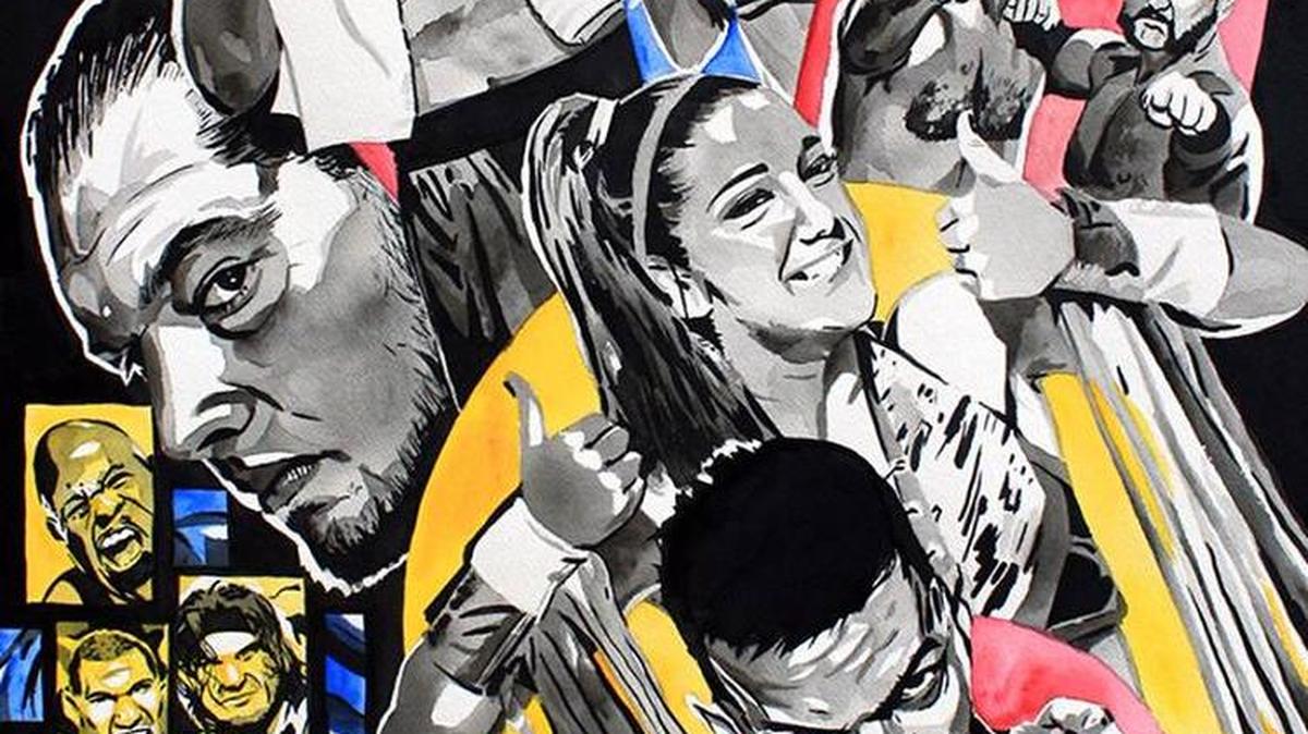 WWE NXT is artist Rob Schamberger’s latest offering. NXT TakeOver: Dallas is Friday, April 1 live on WWE Network from the Kay Bailey Hutchison Convention Center in Dallas during WWE WrestleMania 32 Week.