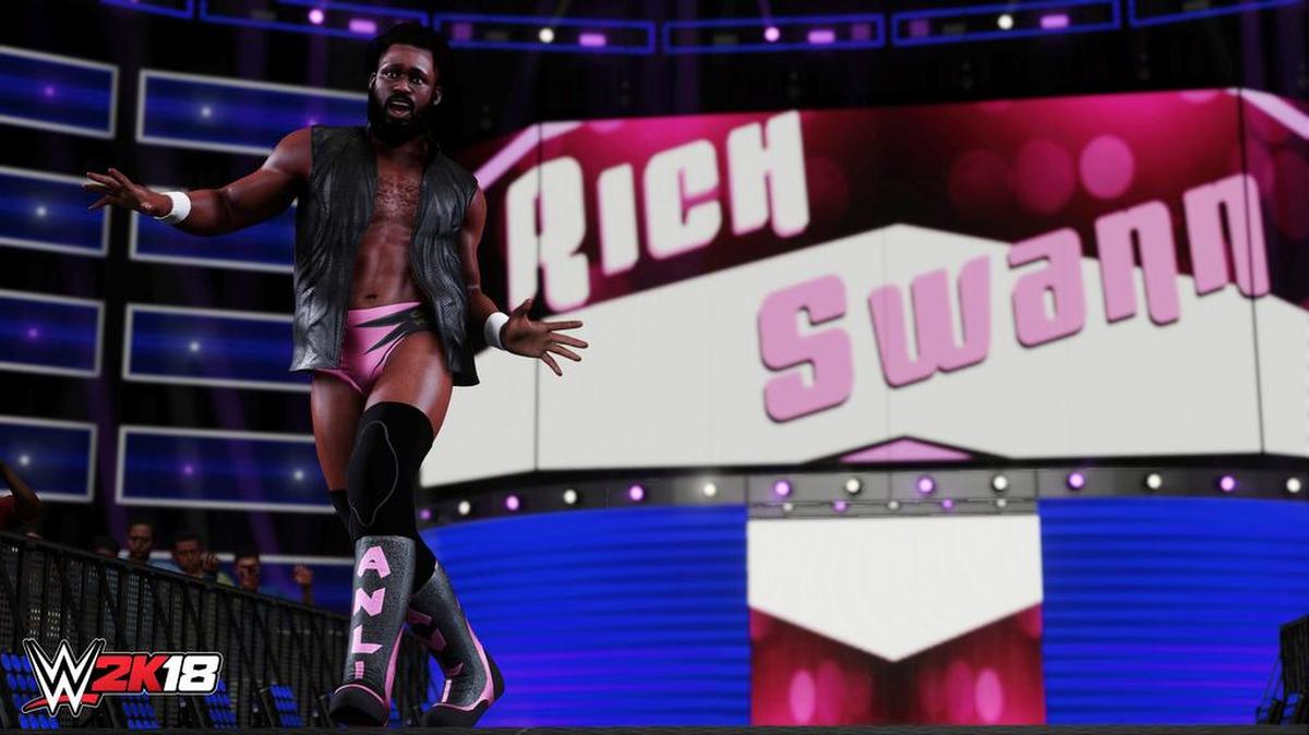 Rich Swann will be part of the WWE 2K18 video game, which will be released for the PlayStation 4 computer entertainment system and Xbox One on Oct. 17. It will also be available on Oct. 13 for those who purchase the WWE 2K18 Deluxe Edition and WWE 2K18 Collector’s Edition.