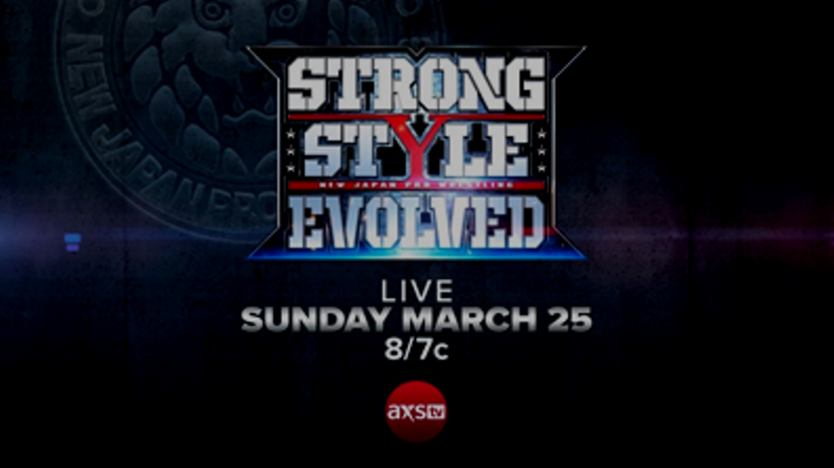 To get you ready for the live broadcast of New Japan Pro Wrestling’s Strong Style Evolved, AXS TV continues its Friday night series of NJPW on March 16 and 23.