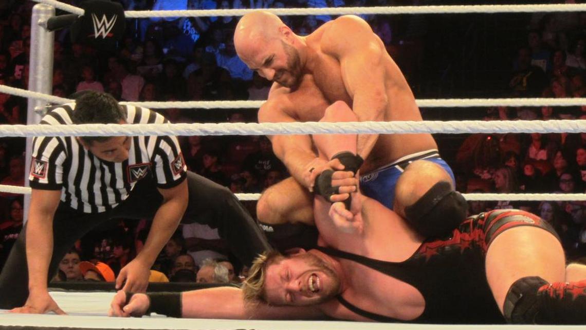 WWE Superstar Cesaro is The Professional in and out of the ring. Inspired by James Bond, Cesaro is enjoying his latest persona, complete with custom-made, tear-away suits. With his popularity growing, his fans created the Cesaro Section in honor of the King of Swing, the Swiss Superman. Your referee Danilo Anfibio.