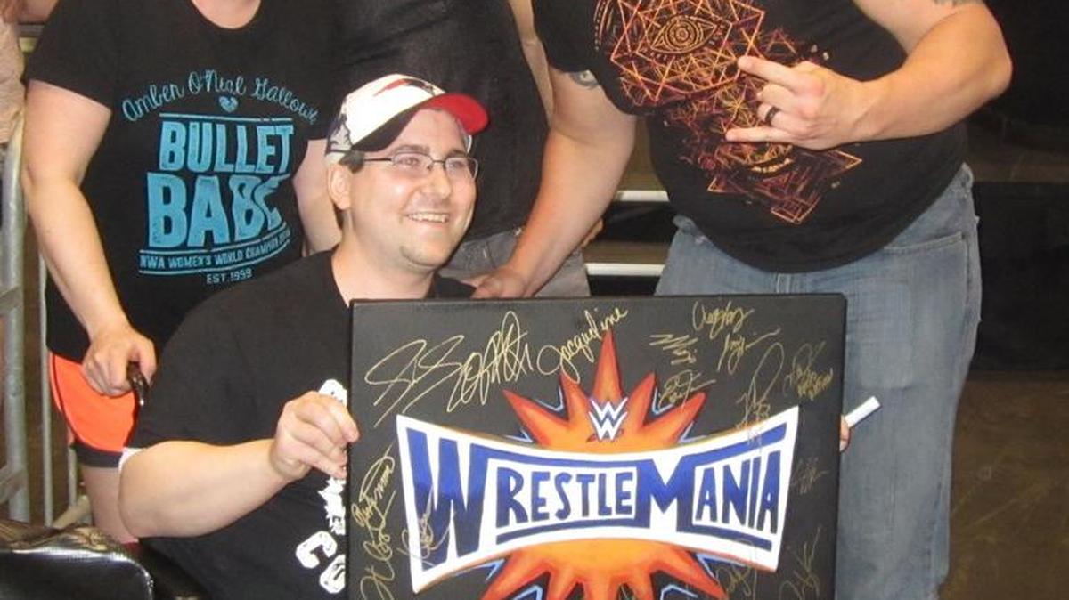 WWE Superstars Viktor and Konnor of the Ascension sign autographs and pose for photos with fans at WrestleMania Axxess at the Orange County Convention Center in Orlando. They are part of SmackDown, which will be in Sunrise/Fort Lauderdale on Friday, June 9 at the BB&T Center. Tickets go on sale Friday, April 7.