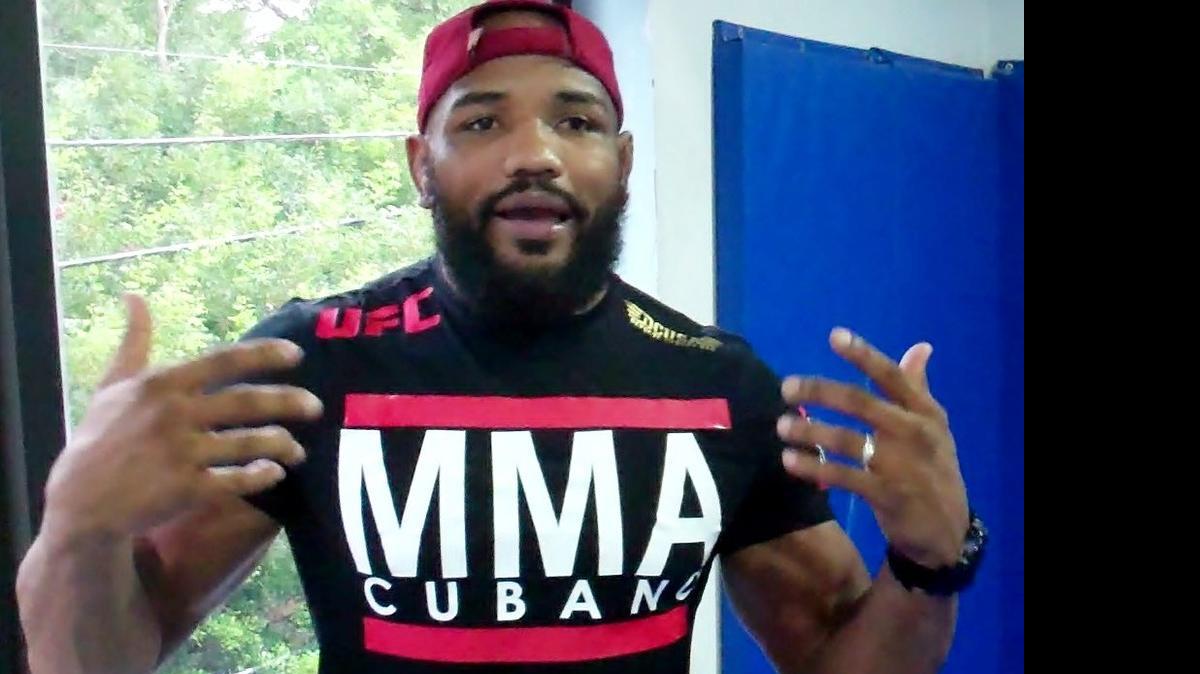 
UFC sixth-ranked middleweight Yoel Romero faces former UFC light heavyweight champion and current fifth-ranked middleweight contender Lyoto Machida in the main event of UFC FIGHT NIGHT: MACHIDA vs. ROMERO  on Saturday, June 27 at Hard Rock Live at Seminole Hard Rock Hotel & Casino in South Florida near Hollywood. Romero is training at American Top Team Kendall West in Miami.
