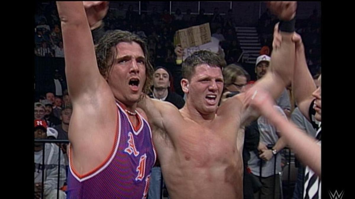 Ryan K. Boman of TheGorillaPosition.com interviewed Air Paris (left), who formed the tag team Air Raid in WCW with current WWE Champ AJ Styles.