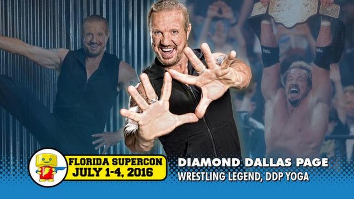 Pro wrestling will be well represented during Florida Supercon from July 1-4 at the Miami Beach Convention Center and Fillmore Miami Beach at the Jackie Gleason Theater, 1901 Convention Center Dr. Pro wrestling guests include Diamond Dallas Page.