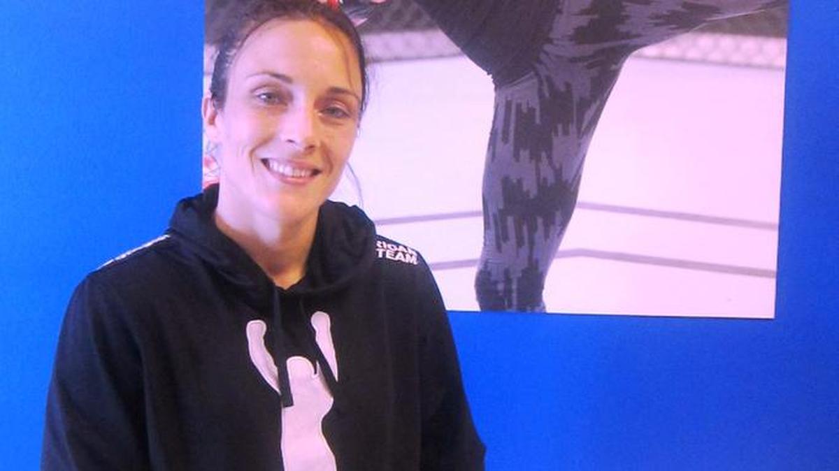 Valerie Letourneau at American Top Team in (South Florida) Coconut Creek. She earned a strawweight title fight on Nov. 14 in the co-main event of UFC 193, the first UFC event to feature women’s title fights as the main and co-main events.