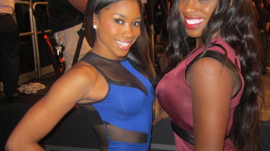 
WWE divas Cameron (left) and Naomi when they were the Funkadactyls.

