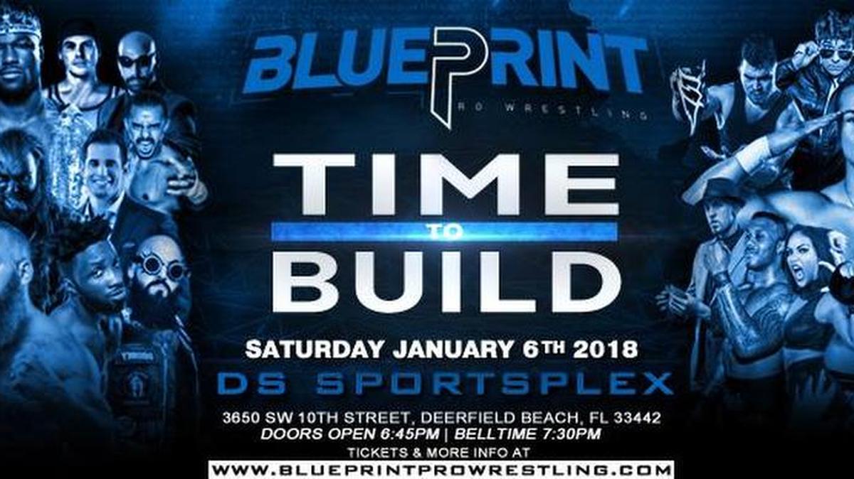 BluePrint Pro Wrestling’s debut is Saturday, Jan. 6 at the DS SportsPlex, 3650 SW 10th St., off Powerline Road in Deerfield Beach.