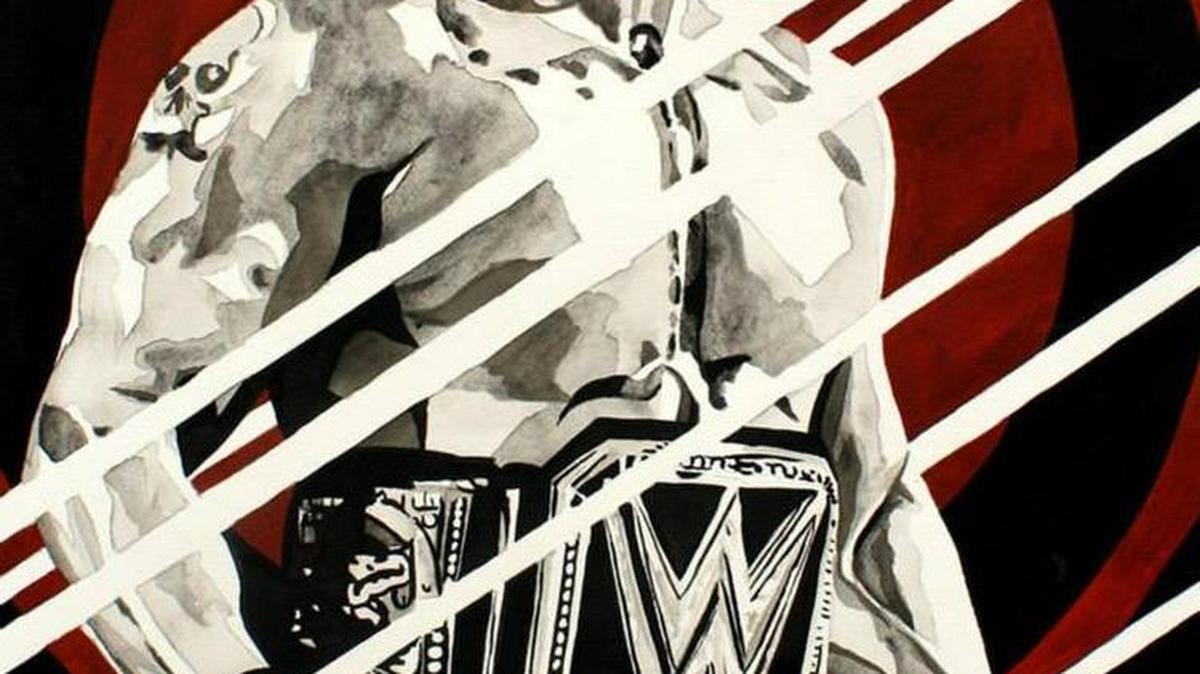 
Artist Rob Schamberger captures WWE’s Brock Lesnar on another canvas. Lesnar will battle The Undertaker in a rematch of the streak-ending WrestleMania match at WWE SummerSlam on Sunday, Aug. 23 from the Barclays Center in Brooklyn. ESPN, with The Coach Jonathan Coachman, will be covering SummerSlam Weekend.
