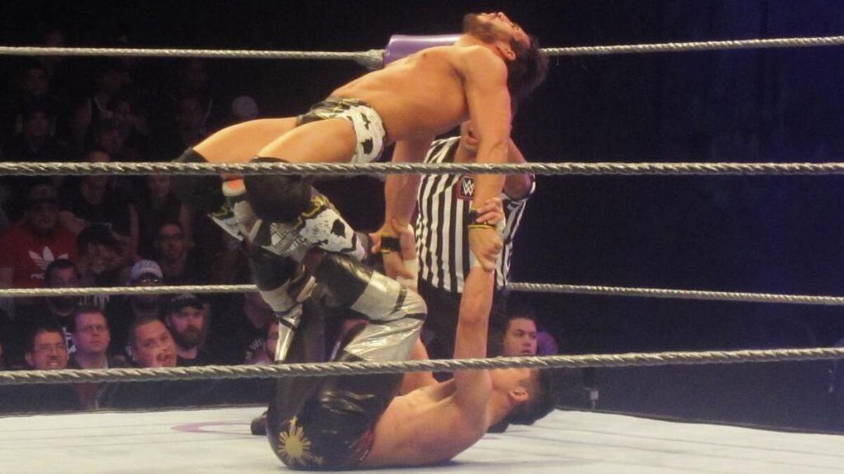 Returning to the Alamodome, the WWE Royal Rumble could feature WWE Cruiserweights TJ Perkins and Johnny Gargano (top), who compted during the inaugural WWE Cruiserweight Classic at Full Sail Live at Full Sail University in Winter Park, near Orlando.