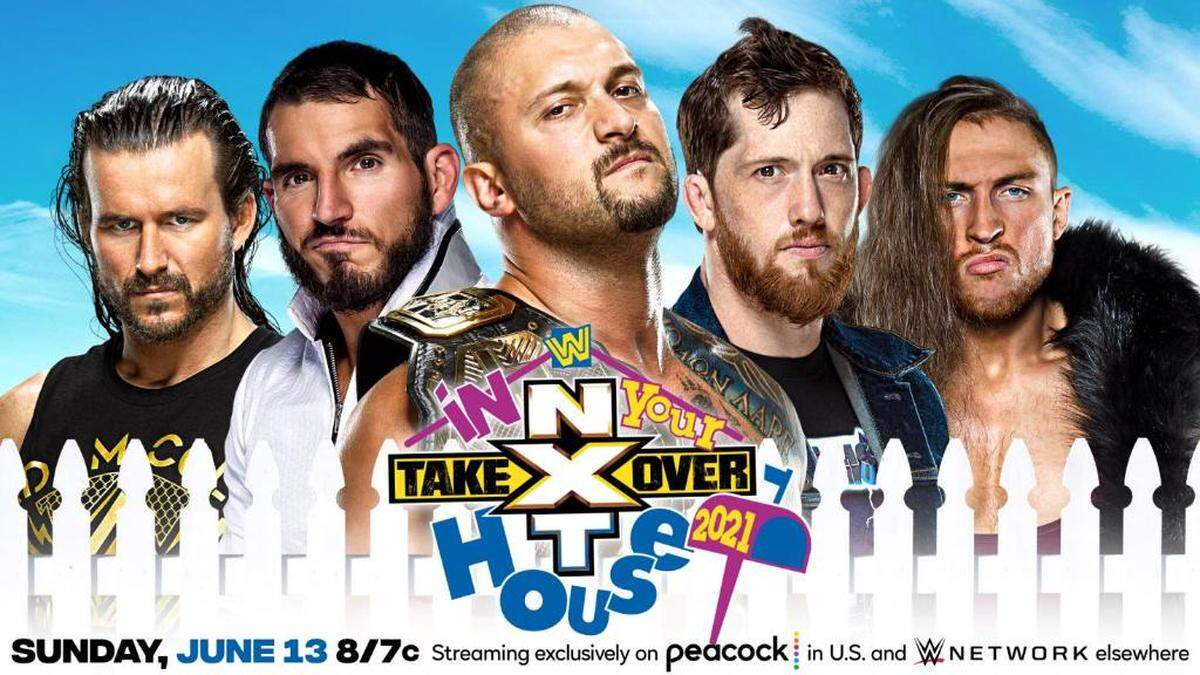 WWE’s NXT TakeOver: In Your House is Sunday, June 13 on Peacock in the United States and WWE Network elsewhere.
