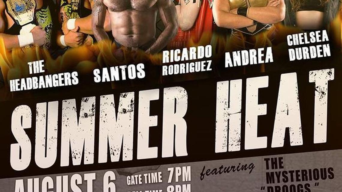 Coastal Championship Wrestling is 8 p.m. Saturday, Aug. 6 at the Coral Springs Charter School Gym.