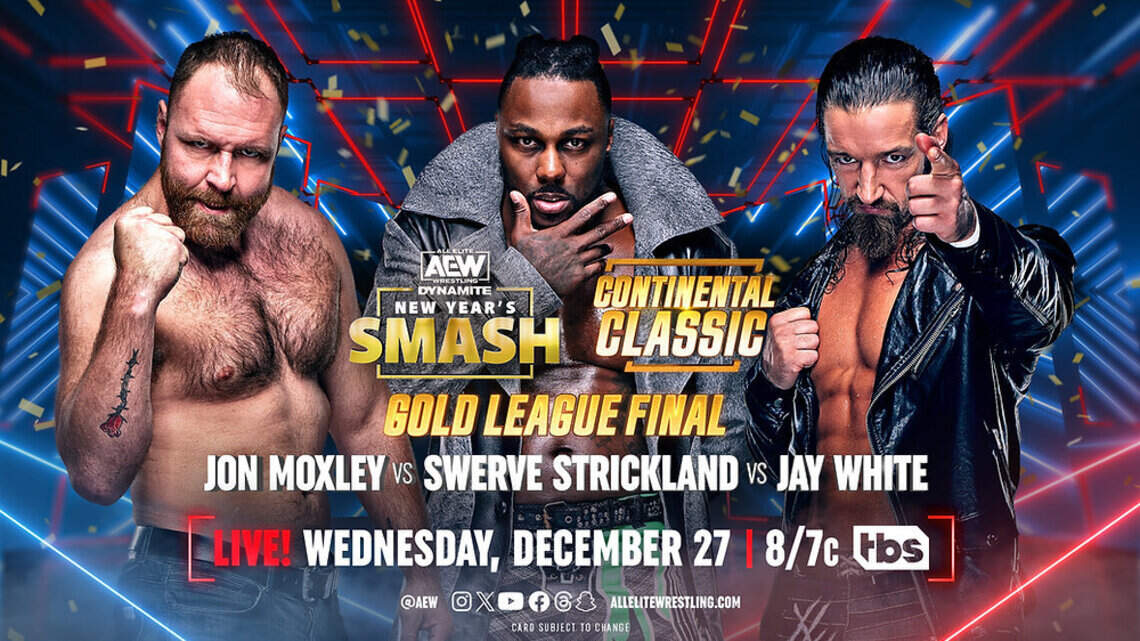AEW in Orlando for the holidays with a big gift: Swerve Strickland vs. Jon Moxley vs. Jay White