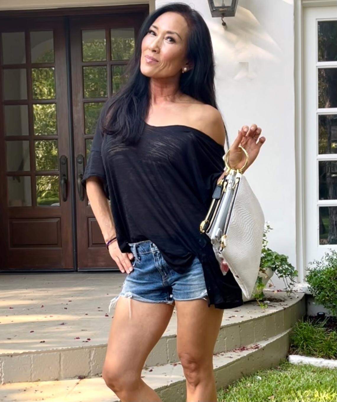 Former WCW Nitro Girl Chae is an entrepreneur, demonstrating her patented product “Ring Along,” which she created and designed.