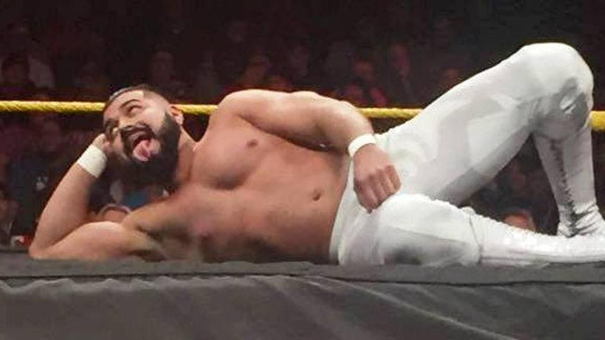 NXT Superstar Andrade Almas at a WWE NXT TV taping at Full Sail Live at Full Sail University in Winter Park, near Orlando. NXT will be in South Florida on Saturday, Jan. 21 at the Havert L. Fenn Center in Fort Pierce.